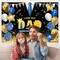 7x5ft Happy Father's Day Backdrop Love You Dad Theme Party Decorations Background Blue Gold Glitter Balloons Thanks Dad Photography Banner Father's Day Family Decor Supplies